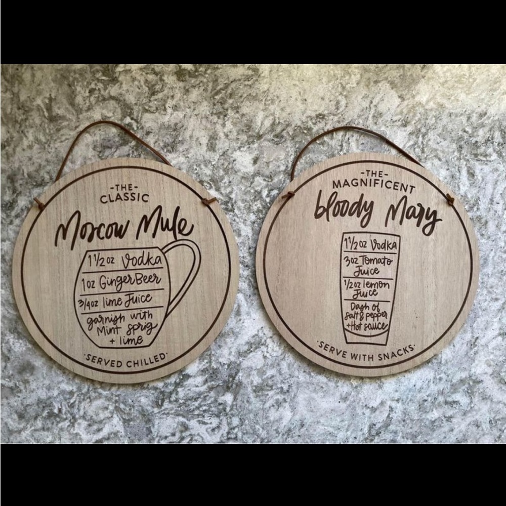 Hanging bar decor